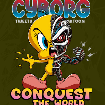 Ciborg Piolín Vector (2)